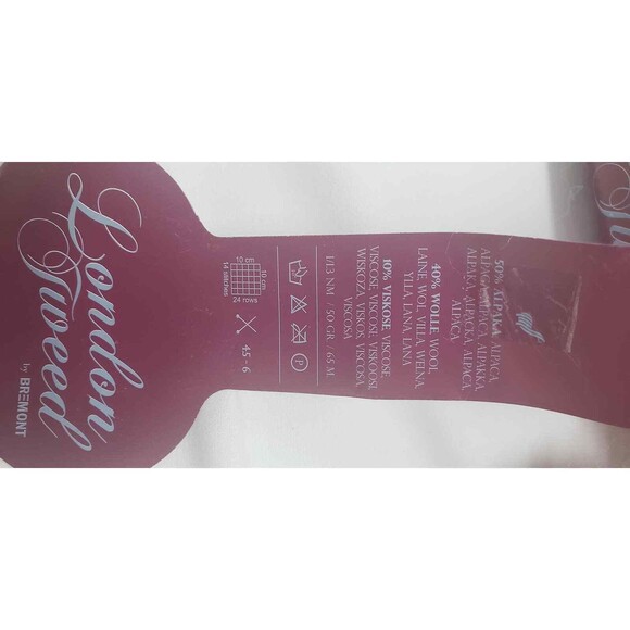 3 Skeins Bremont London Tweed Yarn Pink (820) Alpaca Wool Blend Bulky Weight NWT - Picture 4 of 8